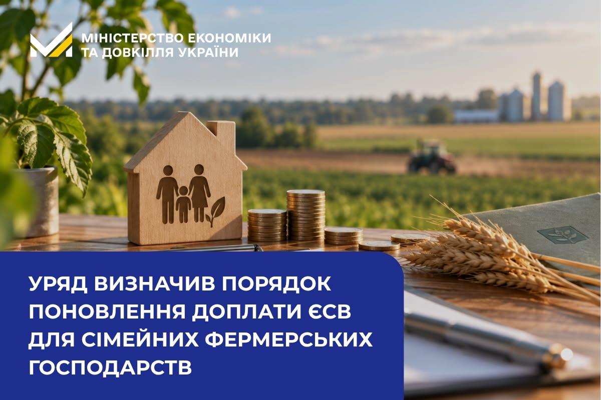 Уряд визначив порядок поновлення доплати ЄСВ для сімейних фермерських господарств