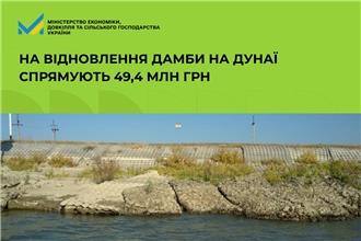 На відновлення дамби на Дунаї спрямують 49,4 млн грн